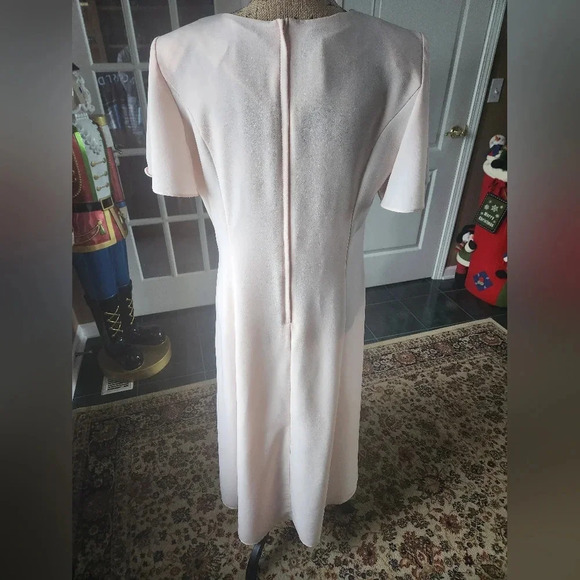 Gorgeous 1980's Blush Flow Maxi Dress Sz 12 - Picture 2 of 11